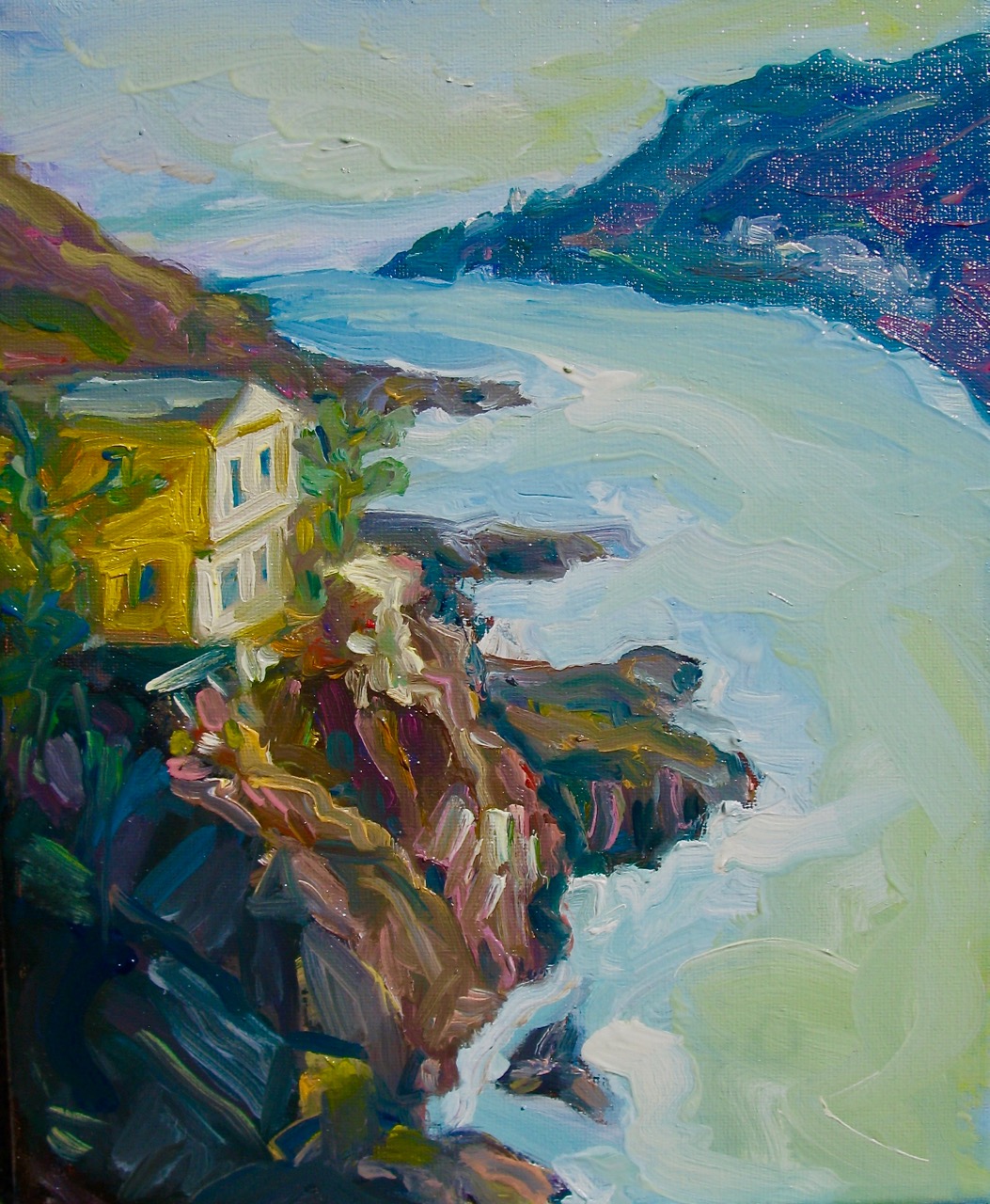 original oil painting by Irene Duma, of the Battery