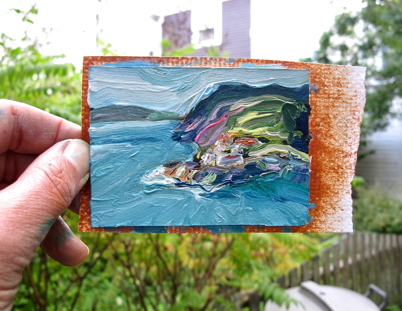 mini painting of Fort Amherst