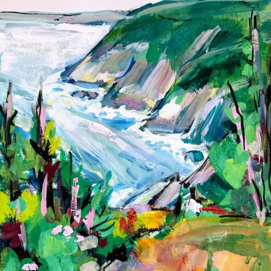 gouache painting, of East Coast Trails II