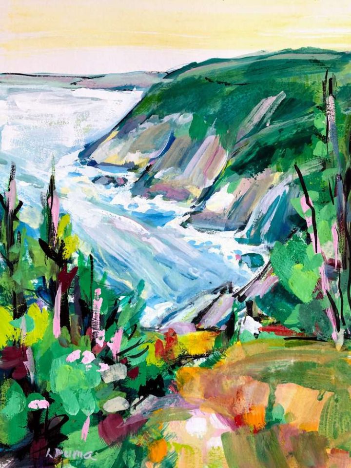 gouache painting, of East Coast Trails II